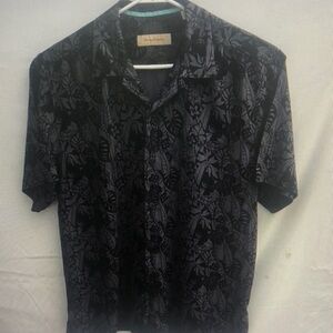 Men's Black Patterned Shirt